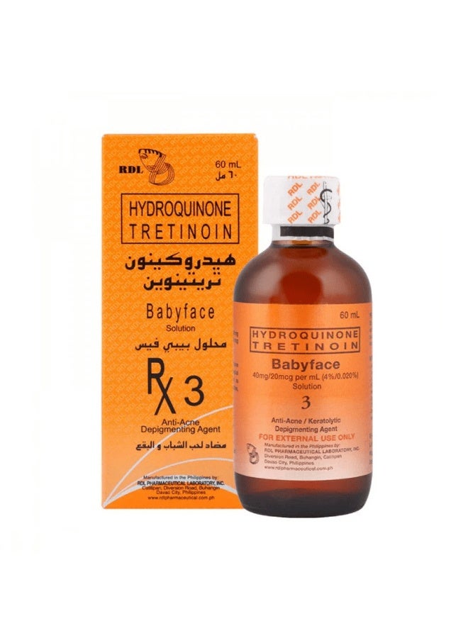 RDL Baby Face No. 3 Anti-Acne & Spot Solution 60ml